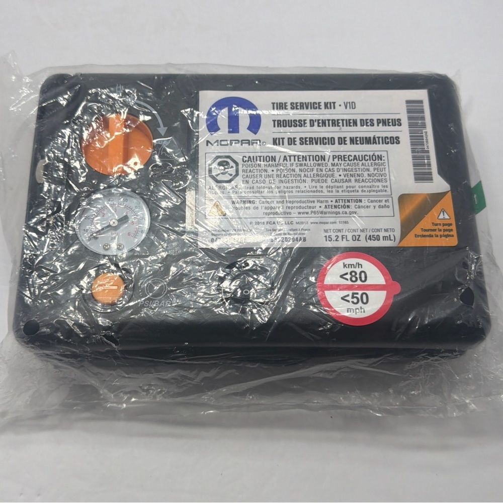 Genuine Mopar Tire Sealant 68320204AB Chrysler Jeep Fiat Ram Inflator For Flat